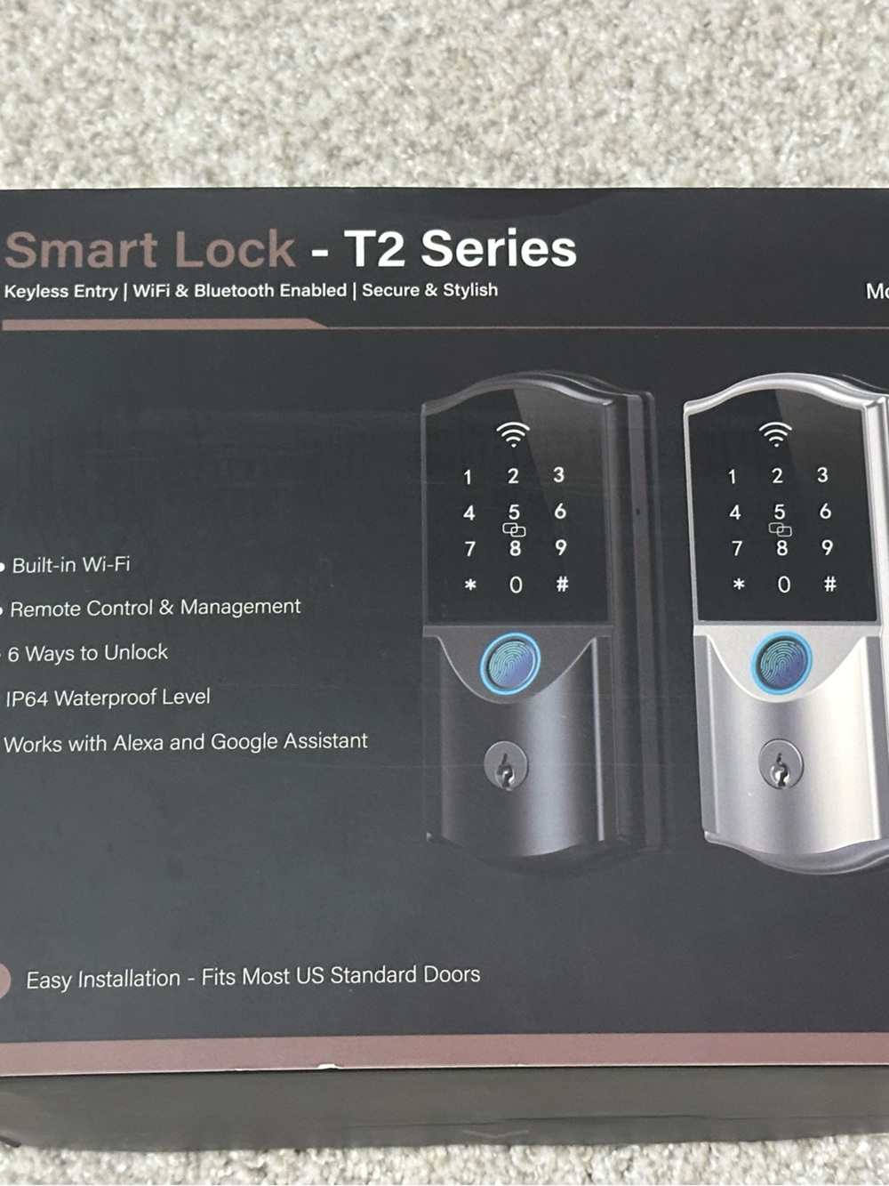 Electronic Keyless Entry, Digital Keypad, Auto-lock, App Control, Works with Ale